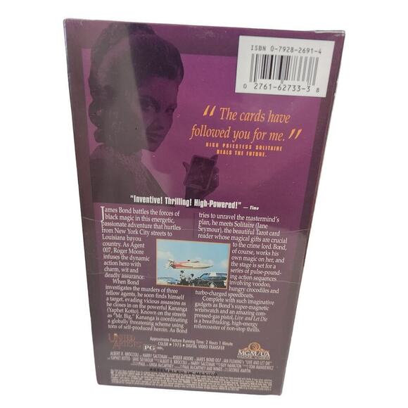 Live and Let Die (1999, VHS) The James Bond 007 Collection MGM Vintage - Picture 2 of 6